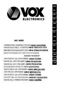 Manual de uso Vox MC9005 Picador