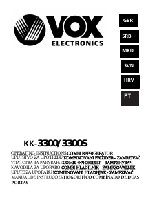 Manual Vox KK3300 Frigorífico combinado