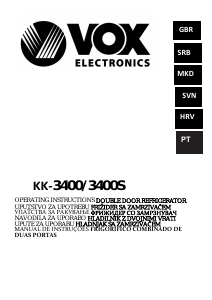 Manual Vox KK3400S Frigorífico combinado