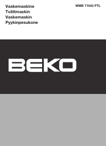 Käyttöohje BEKO WMB 71643 PTL Pesukone