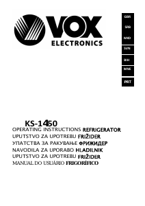 Handleiding Vox KS1450 Koelkast