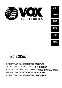 Manual Vox KS1200S Refrigerator
