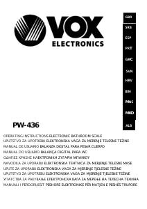 Manual Vox PW436 Scale