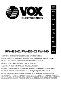 Manual Vox PW435-01 Balança