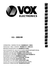 Handleiding Vox KG3353 Contactgrill