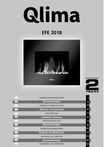 Bruksanvisning Qlima EFE2018 Elektrisk peis