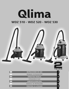 Manual de uso Qlima WDZ 520 Aspirador