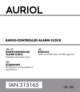 Manual Auriol IAN 315165 Alarm Clock