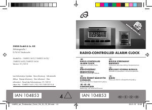 Bedienungsanleitung Auriol IAN 104853 Wecker