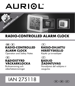 Manual Auriol IAN 275118 Alarm Clock