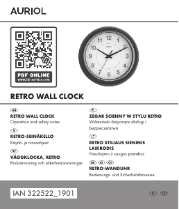 Instrukcja Auriol IAN 322522 Zegar