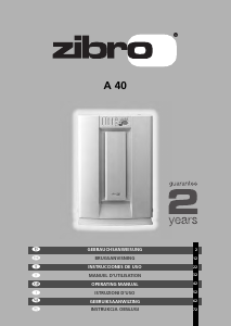 Instrukcja Zibro A 40 Oczyszczacz powietrza