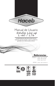 Manual de uso Haceb Appiani L VF PD 76 GAS TR GN Cocina