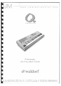 Mode d’emploi Waldorf Q Synthétiseur