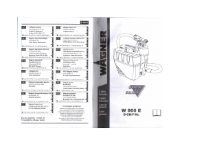 Mode d’emploi Wagner W 860 E Pistolet à Peinture