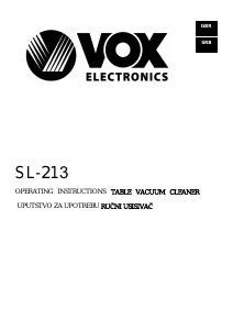 Handleiding Vox SL213 Stofzuiger