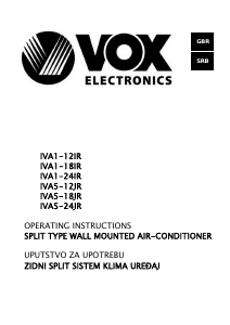 Handleiding Vox IVA5-24JR Airconditioner