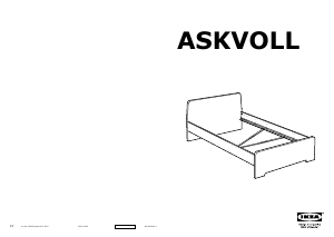 Manual de uso IKEA ASKVOLL (90x200) Estructura de cama