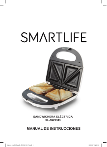 Manual de uso Smartlife SL-SW3383 Grill de contacto