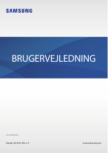 Brugsanvisning Samsung SM-A105FN/DS Galaxy A10 Mobiltelefon