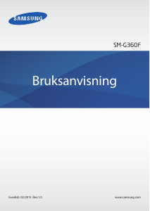 Bruksanvisning Samsung SM-G360F Galaxy Core Prime Mobiltelefon
