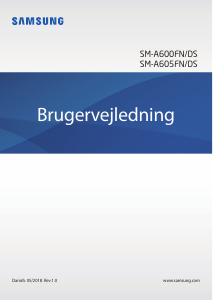 Brugsanvisning Samsung SM-A605FN/DS Galaxy A6 Mobiltelefon