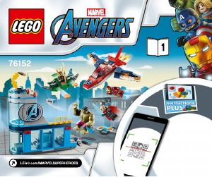 Handleiding Lego set 76152 Super Heroes Avengers Wraak van Loki