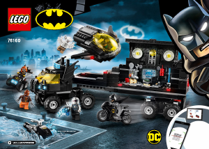 Manual Lego set 76160 Super Heroes Mobile Bat base