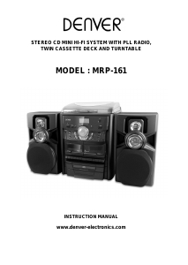 Manual Denver MRP-161 Stereo-set
