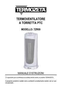 Manuale Termozeta TZR09 Termoventilatore