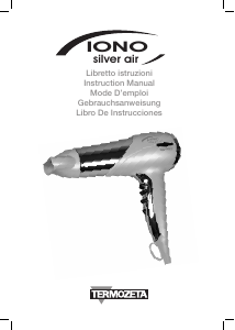 Mode d’emploi Termozeta Iono Silver Air Sèche-cheveux
