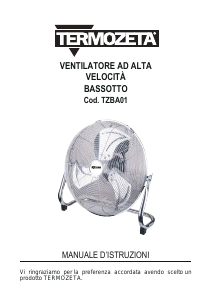 Handleiding Termozeta TZBA01 Bassotto Ventilator