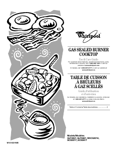 Mode d’emploi Whirlpool W3CG3014XB Table de cuisson