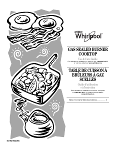 Mode d’emploi Whirlpool WCG52424AS Table de cuisson