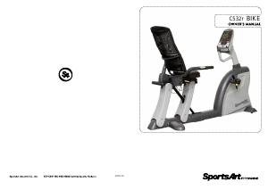 Bruksanvisning SportsArt C532r Motionscykel