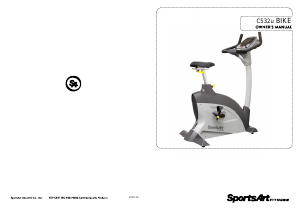 Bruksanvisning SportsArt C532u Motionscykel