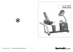 Bruksanvisning SportsArt C572r Motionscykel