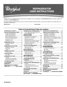 Manual de uso Whirlpool WRT518SZFM Frigorífico combinado