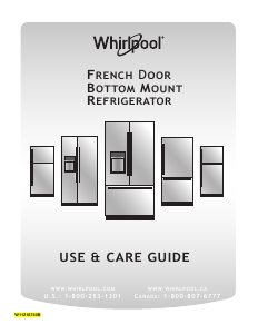 Bruksanvisning Whirlpool WRF757SDHZ Kyl-frys