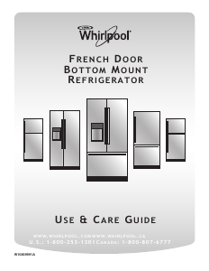 Mode d’emploi Whirlpool WRF757SDEH Réfrigérateur combiné