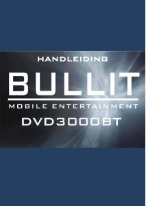 Handleiding Bullit DVD3000BT Autoradio