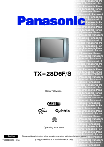 Handleiding Panasonic TX-28D6FS Televisie