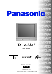 Bruksanvisning Panasonic TX-29AS1F TV