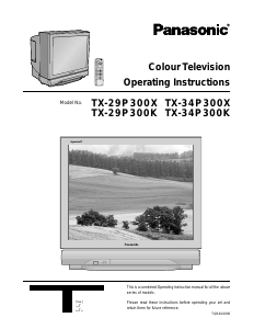 Bruksanvisning Panasonic TX-29P300K TV