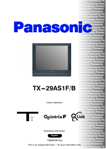 Bruksanvisning Panasonic TX-29AS1FB TV