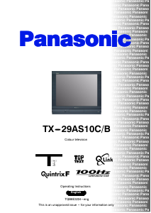 Bruksanvisning Panasonic TX-29AS10CB TV
