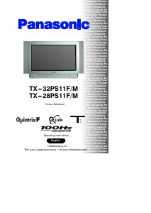 Bruksanvisning Panasonic TX-32PS11FM TV