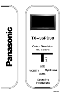 Bruksanvisning Panasonic TX-36PD30 TV