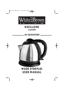 Manual White and Brown DA 918 Kettle
