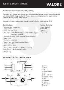 Handleiding Valore VMS55 Actiecamera